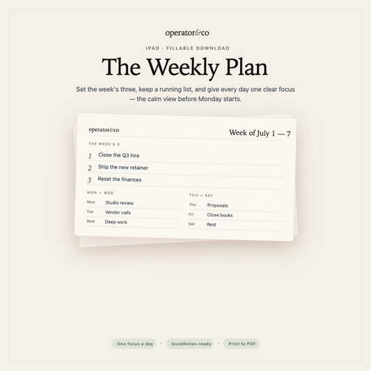 Weekly Digital Planner